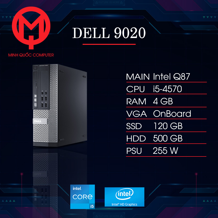 Dell Optiplex 9020 Core-i5 4570 thế hệ 4 mạnh mẽ